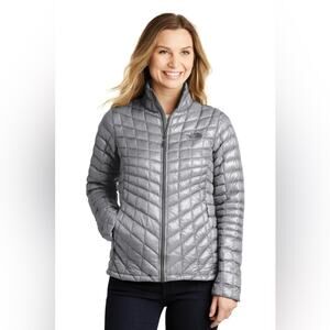 North Face Women's Mid Grey Thermoball Trekker Jacket